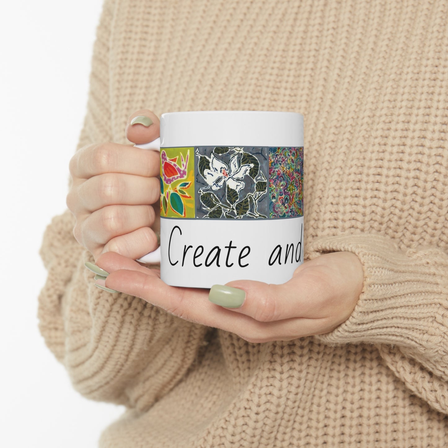 Brigg Evans Design Create and Breathe Ceramic Mug 11oz