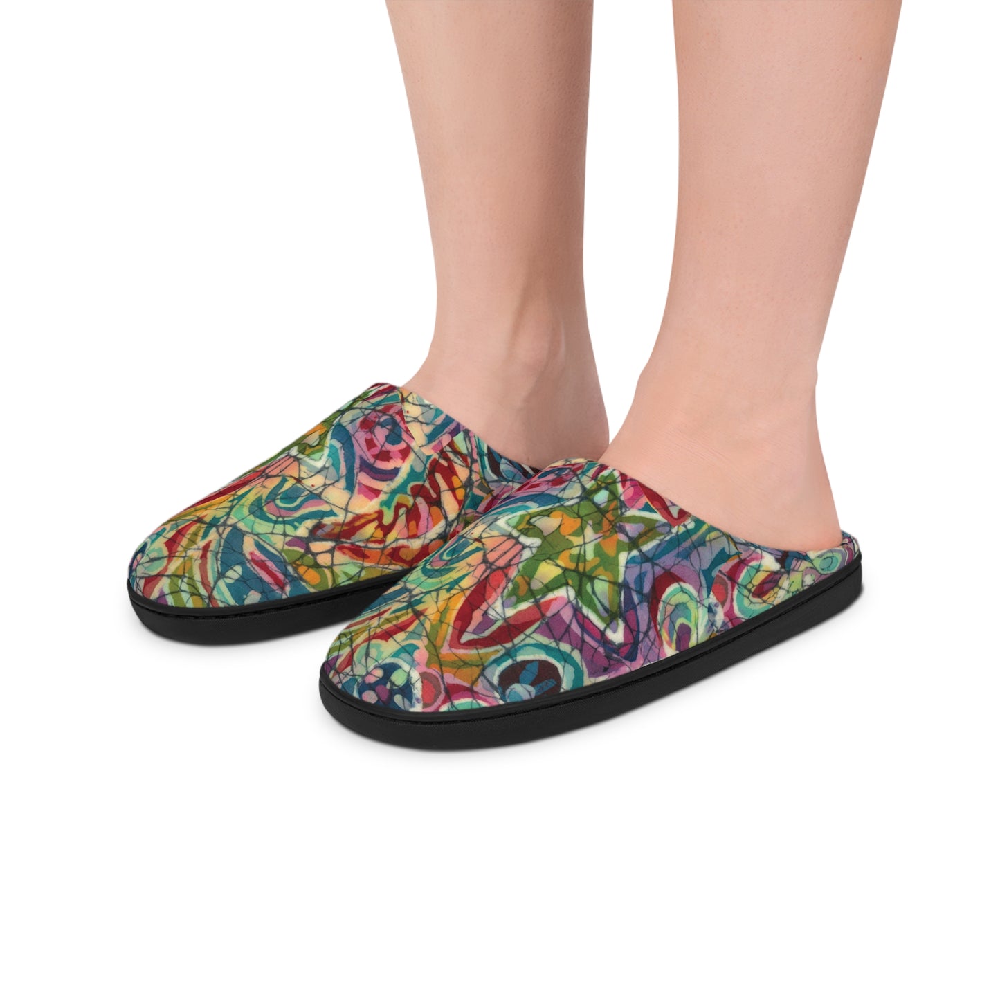 Brigg Evans Batik Design Slippers - Kaleidoscope