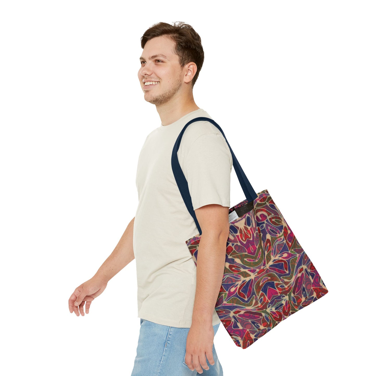 Brigg Evans Design - Tote Bags - Magenta Foliage