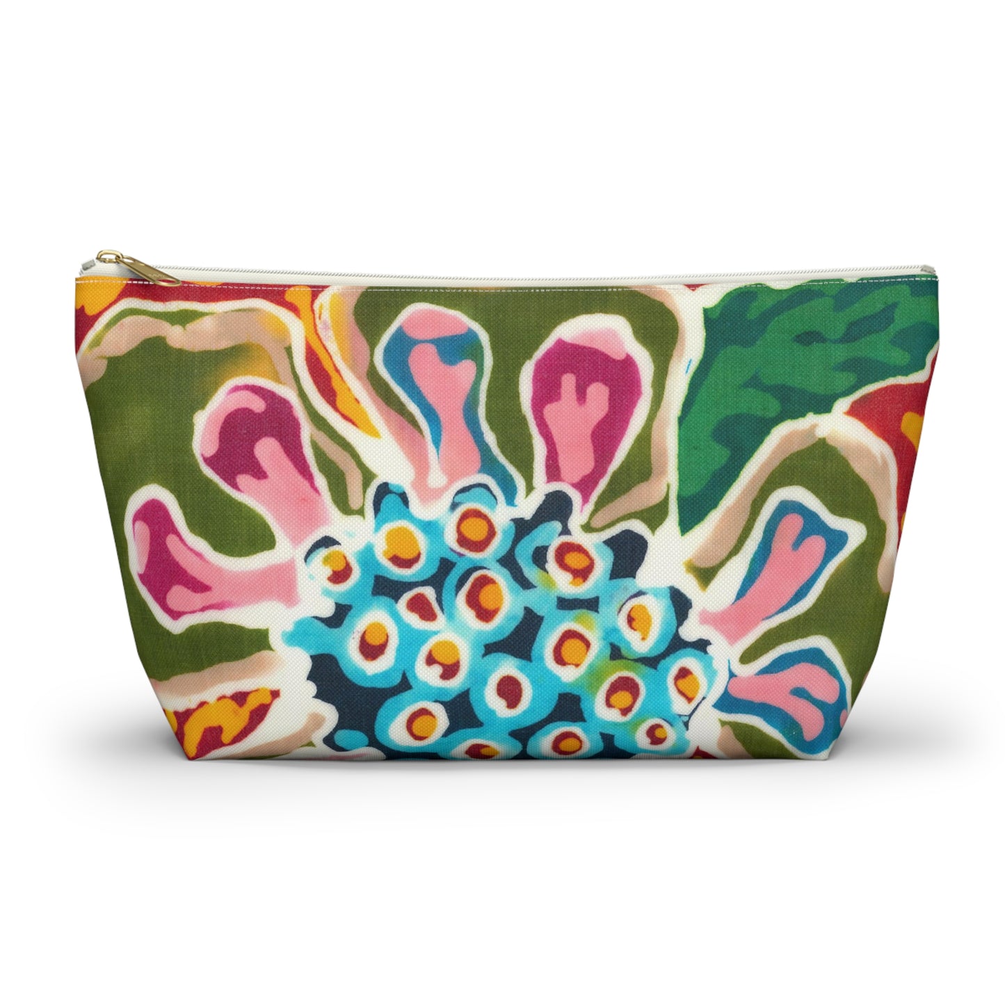 Brigg Evans Batik Design Brigg's Flower - Accessory Pouch w T-bottom
