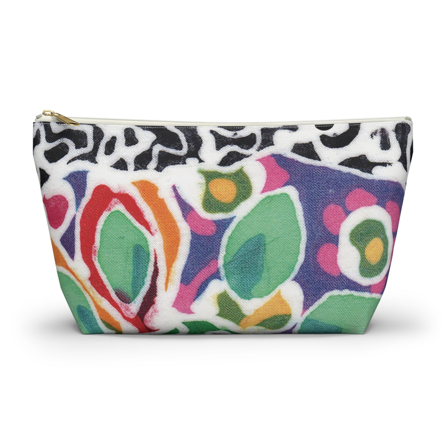 “Artful Carry: Brigg Evans Serti-Batik Pouches & Clutches” - Swirl Flower