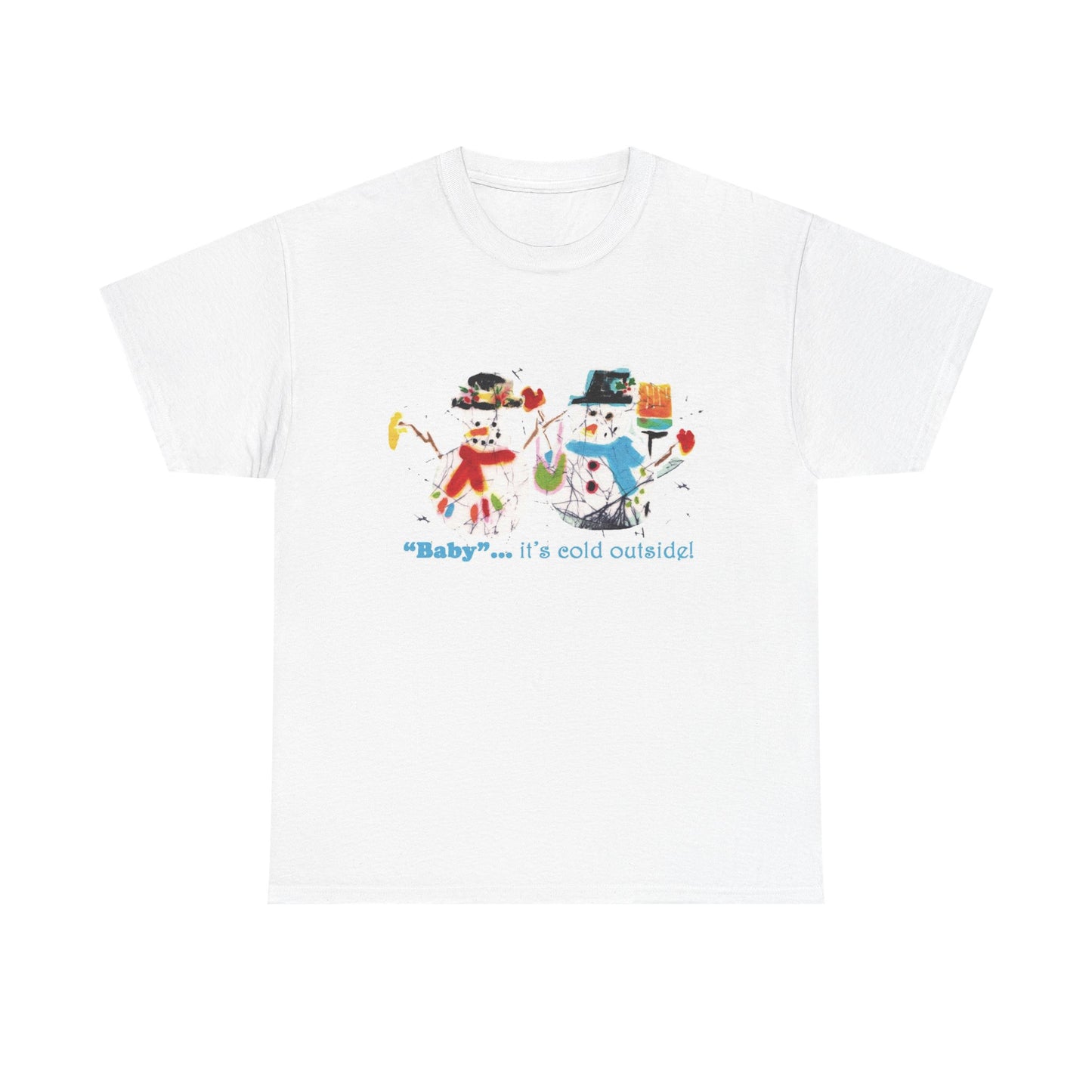 “Baby, It’s Cold Outside! Heavyweight Short Sleeve Holiday Tee | Brigg Evans Design”