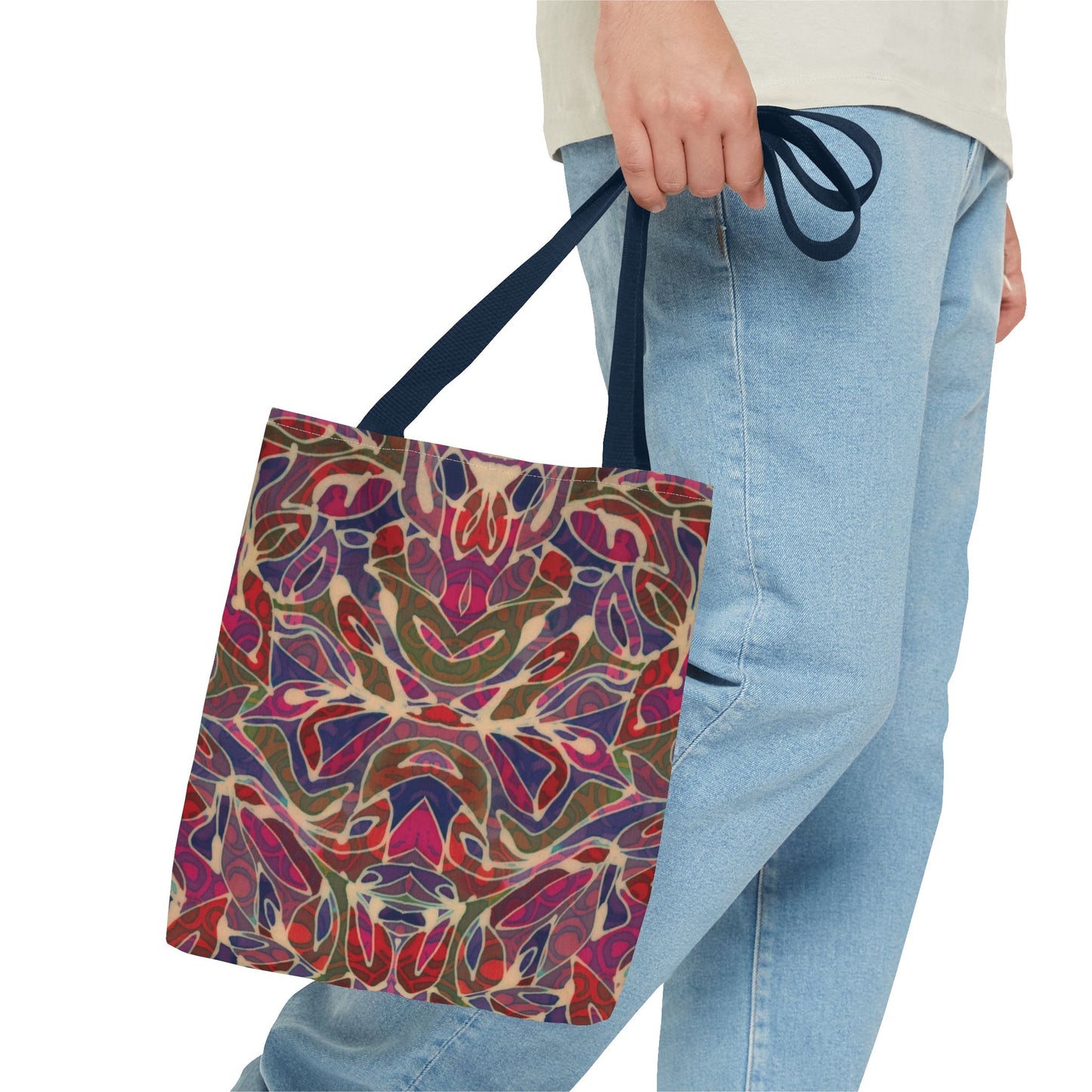 Brigg Evans Design - Tote Bags - Magenta Foliage