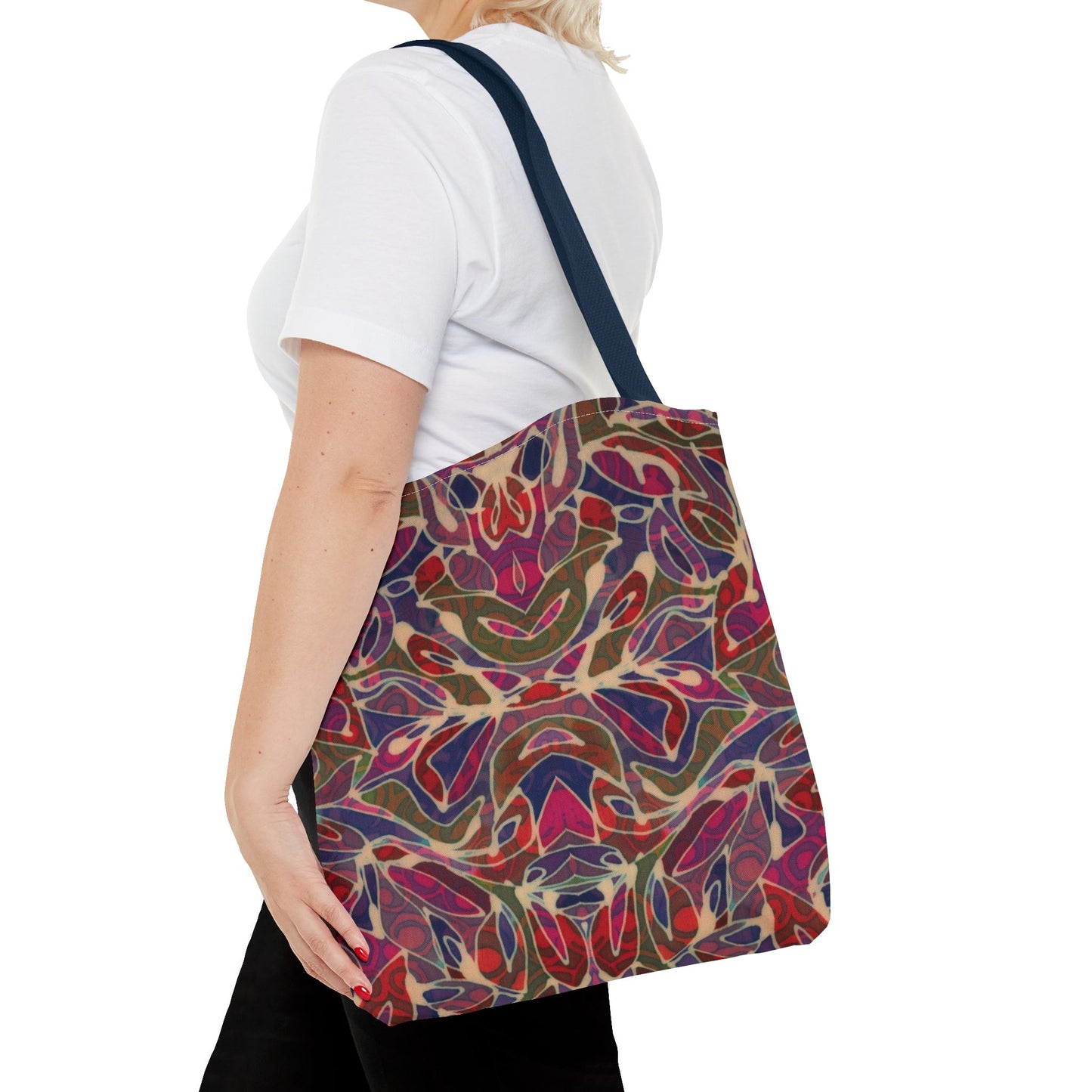Brigg Evans Design - Tote Bags - Magenta Foliage