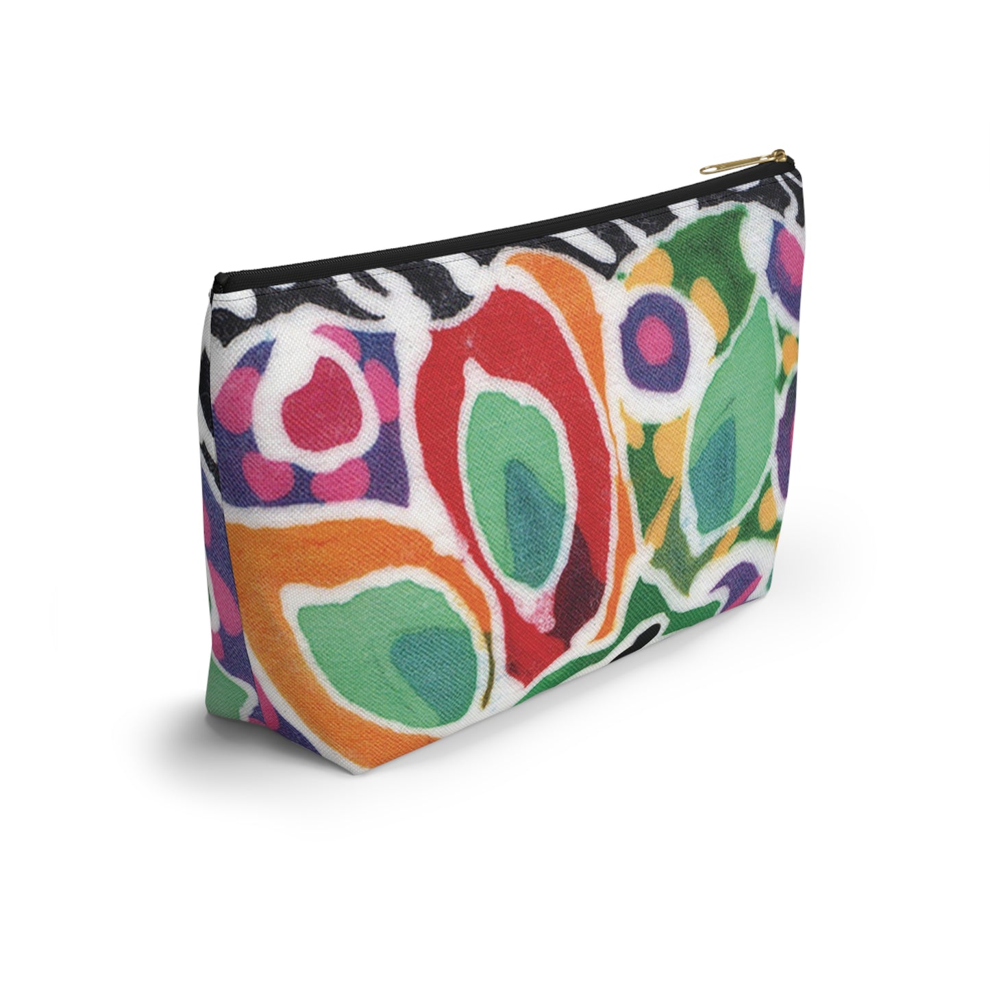 “Artful Carry: Brigg Evans Serti-Batik Pouches & Clutches” - Swirl Flower