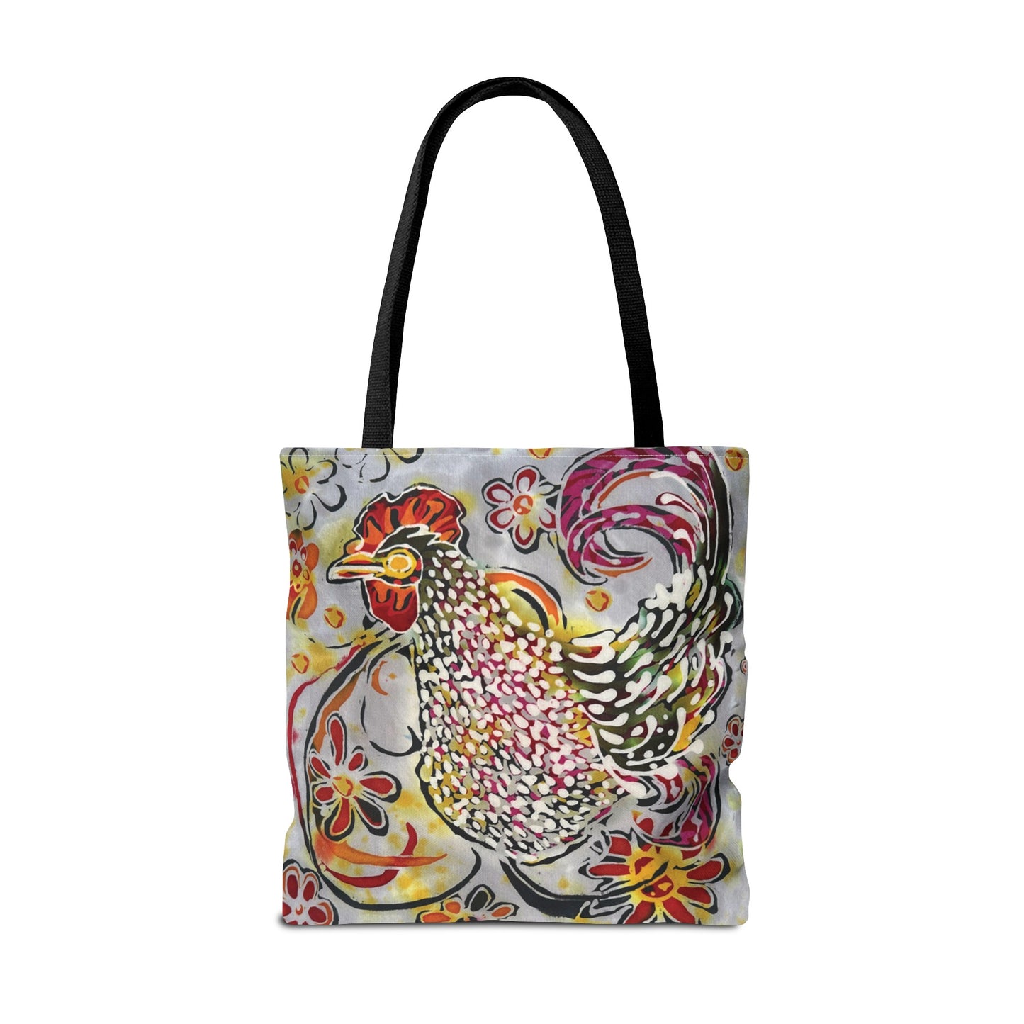 "Chicken with a Swirl" by Brigg Evans Design - Tote Bag (AOP)