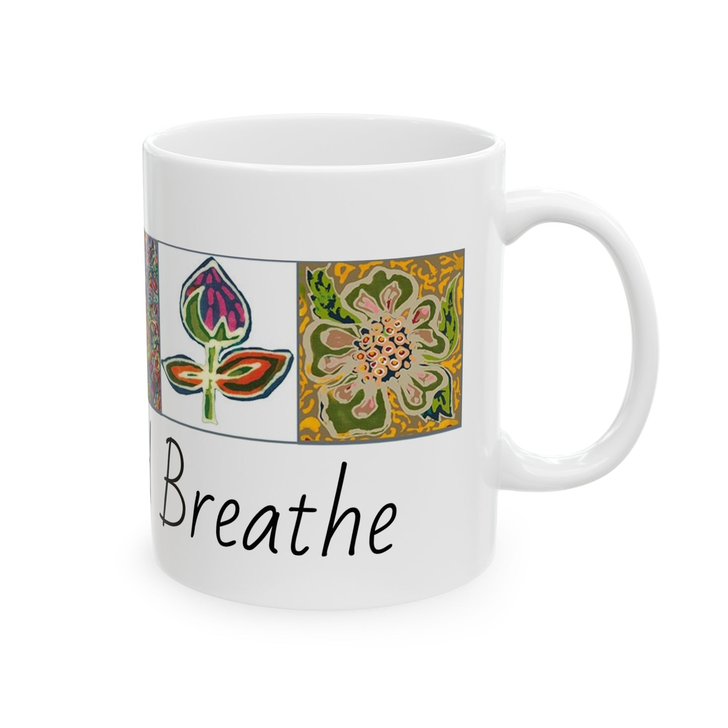 Brigg Evans Design "Create and Breathe" Ceramic Mug 11oz