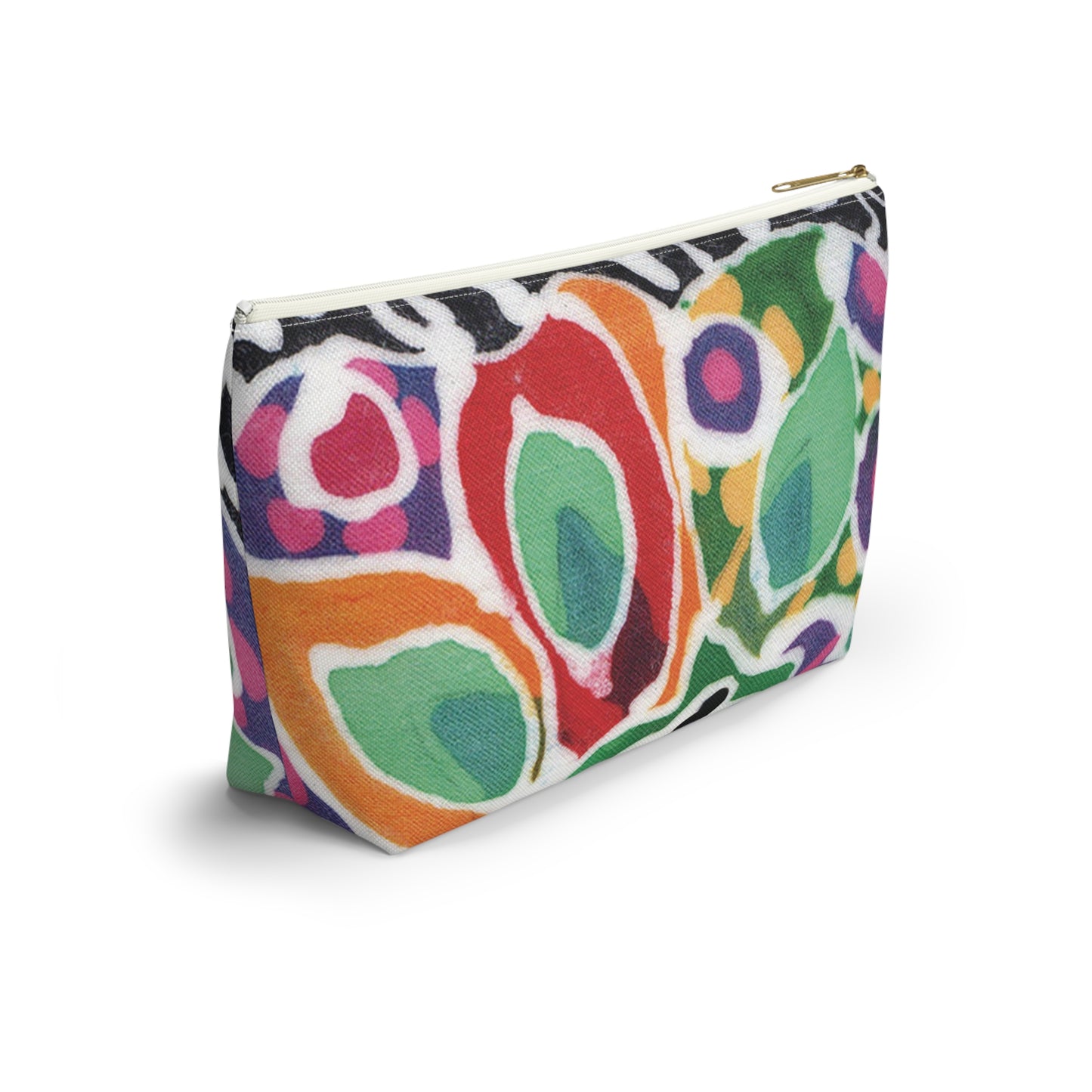 “Artful Carry: Brigg Evans Serti-Batik Pouches & Clutches” - Swirl Flower
