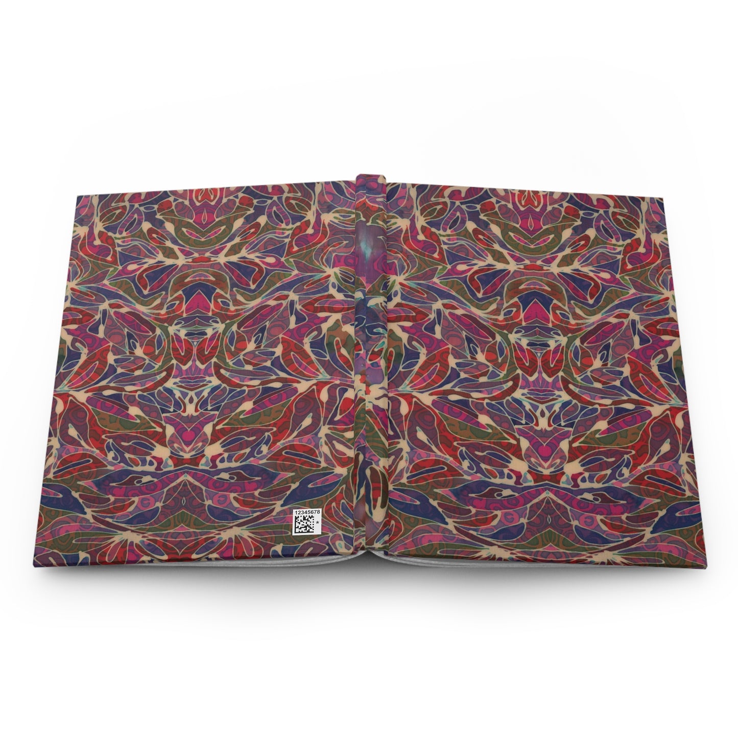 Brigg Evans Design Hardcover Journal Matte - Magenta Foliage