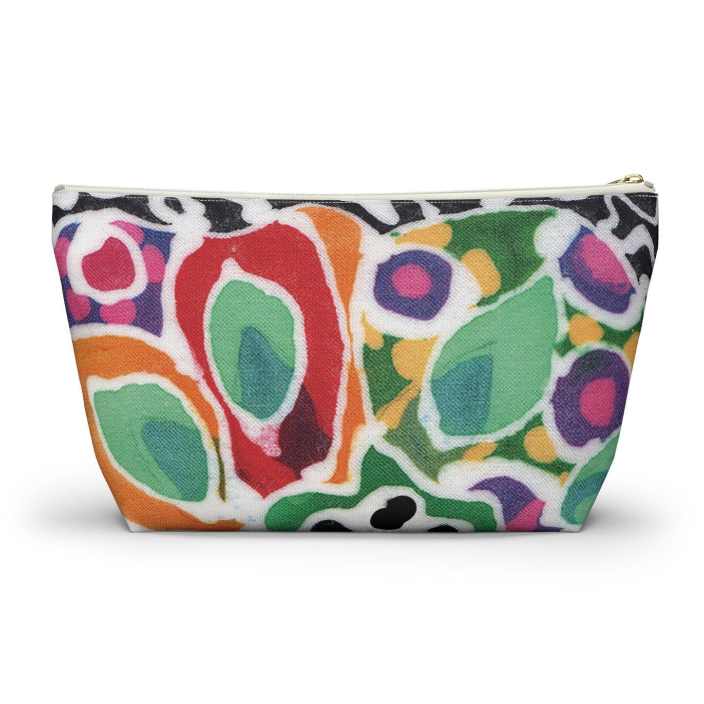 “Artful Carry: Brigg Evans Serti-Batik Pouches & Clutches” - Swirl Flower