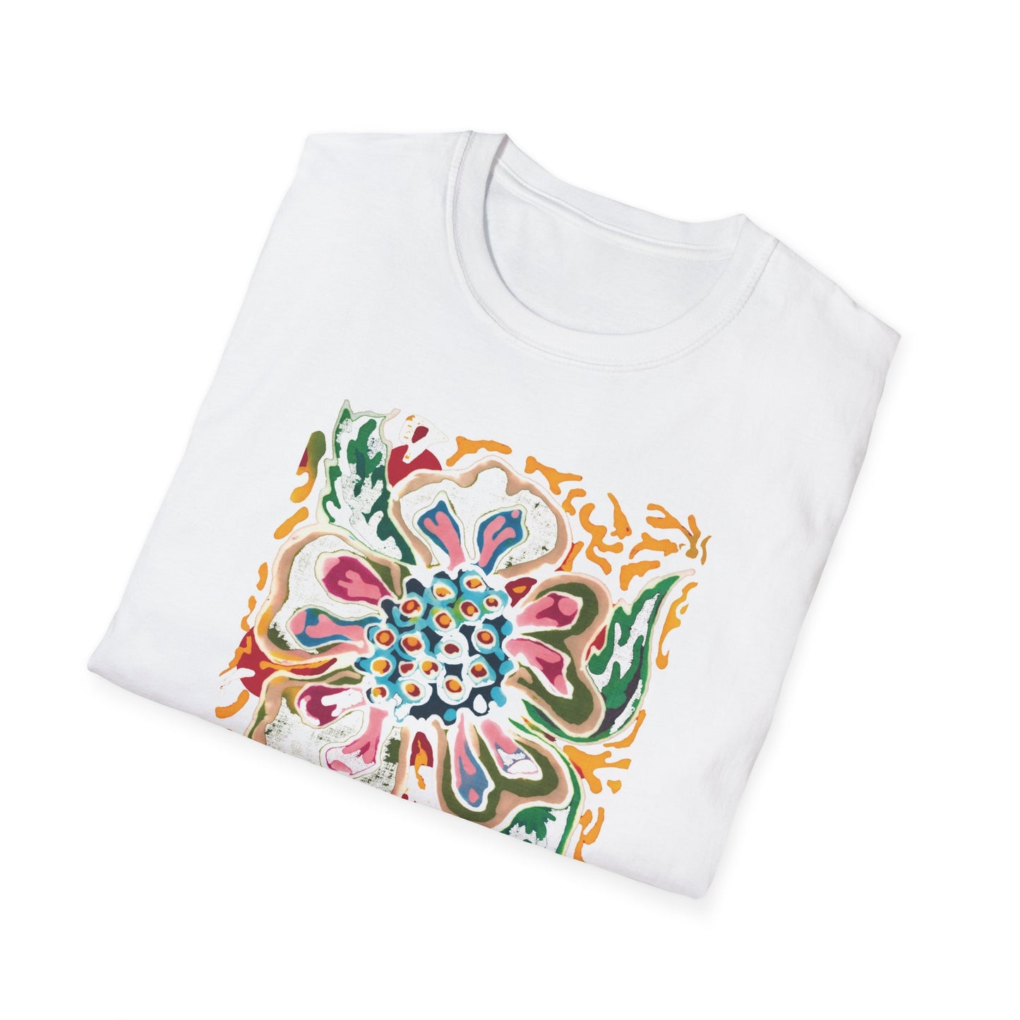 Brigg Evans Design Burnout Batik Design Tee - Brigg's Flower_Lgt Wgt
