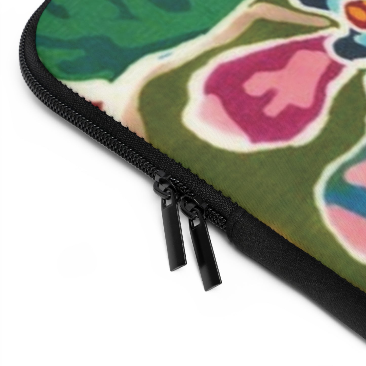 "Art Meets Tech: 13 inch " Serti Batik Laptop Sleeve" - Briggs Flower