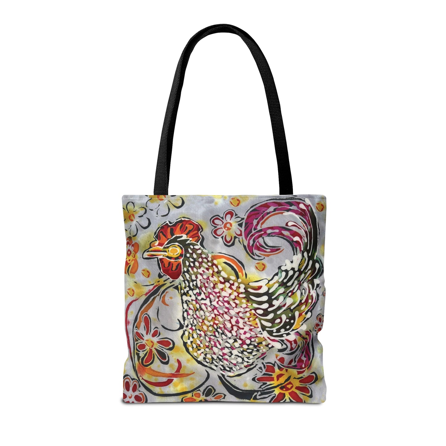 "Chicken with a Swirl" by Brigg Evans Design - Tote Bag (AOP)