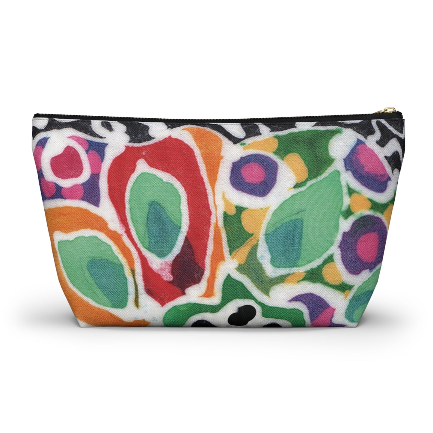 “Artful Carry: Brigg Evans Serti-Batik Pouches & Clutches” - Swirl Flower