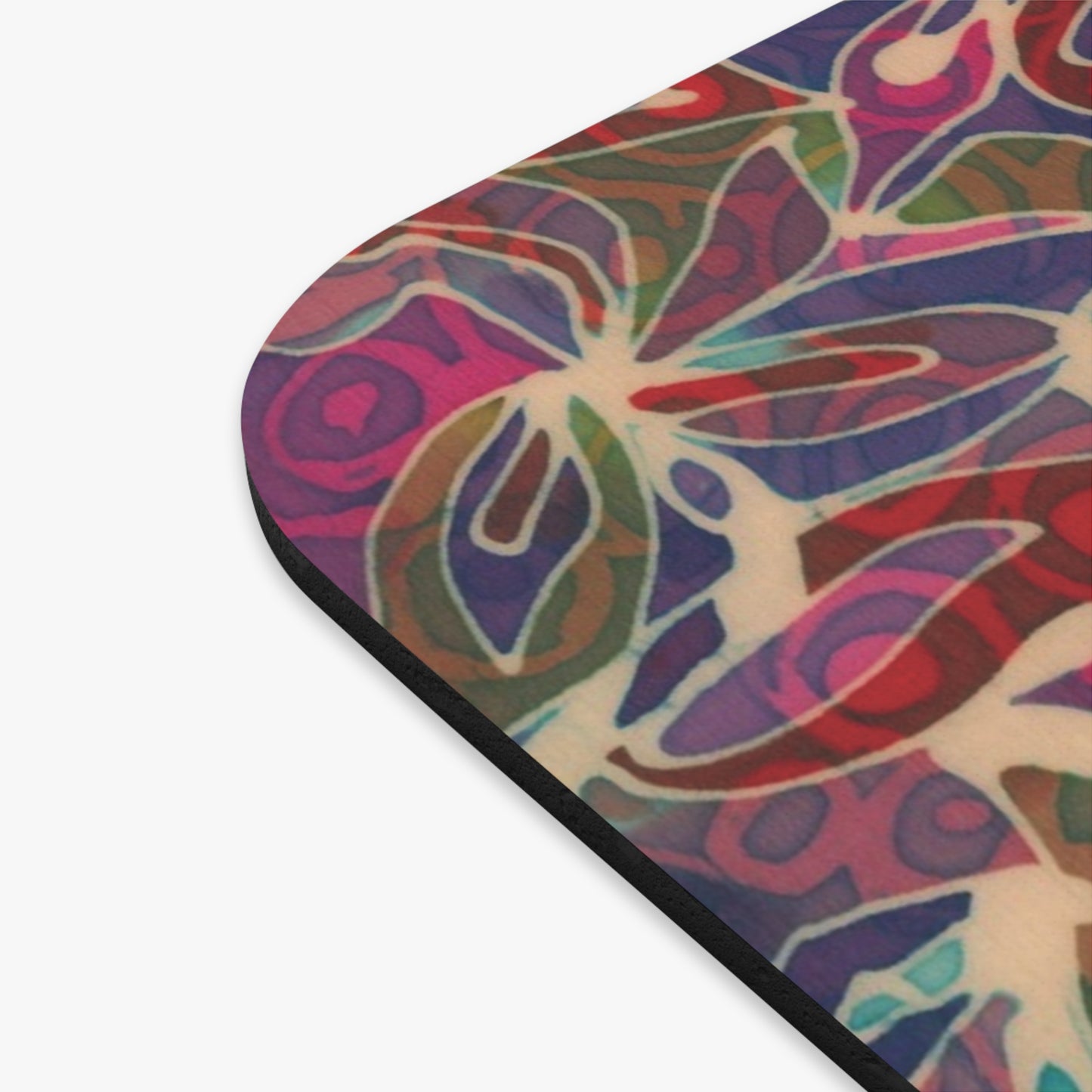 Brigg Evans Design Mouse Pad (Rectangle) - Magenta Foliage