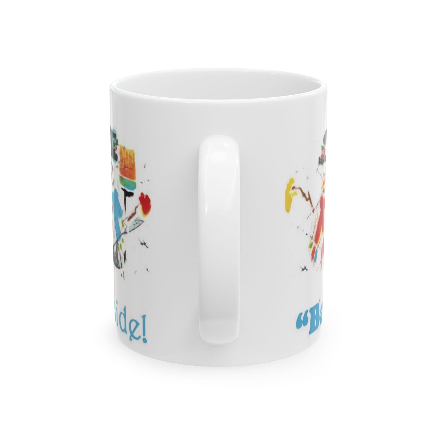 “Baby, It’s Cold Outside! Holiday Mug” from Brigg Evans Design