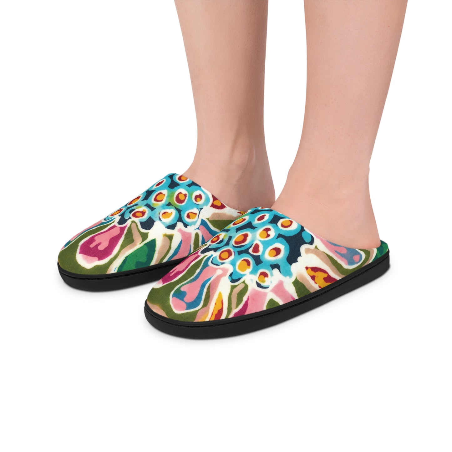 Brigg Evans Batik Design Slippers - Brigg's Flower