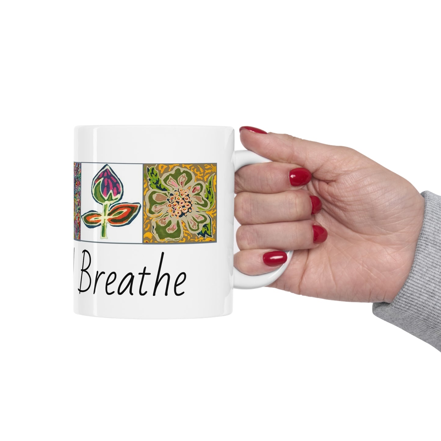 Brigg Evans Design Create and Breathe Ceramic Mug 11oz