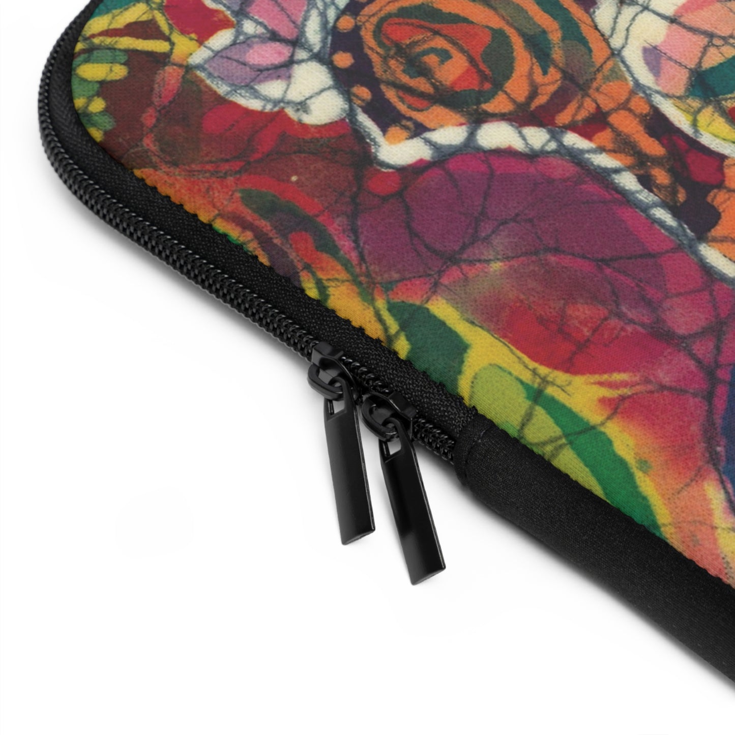"Art Meets Tech: 13 inch " Serti Batik Laptop Sleeve" - Partridge