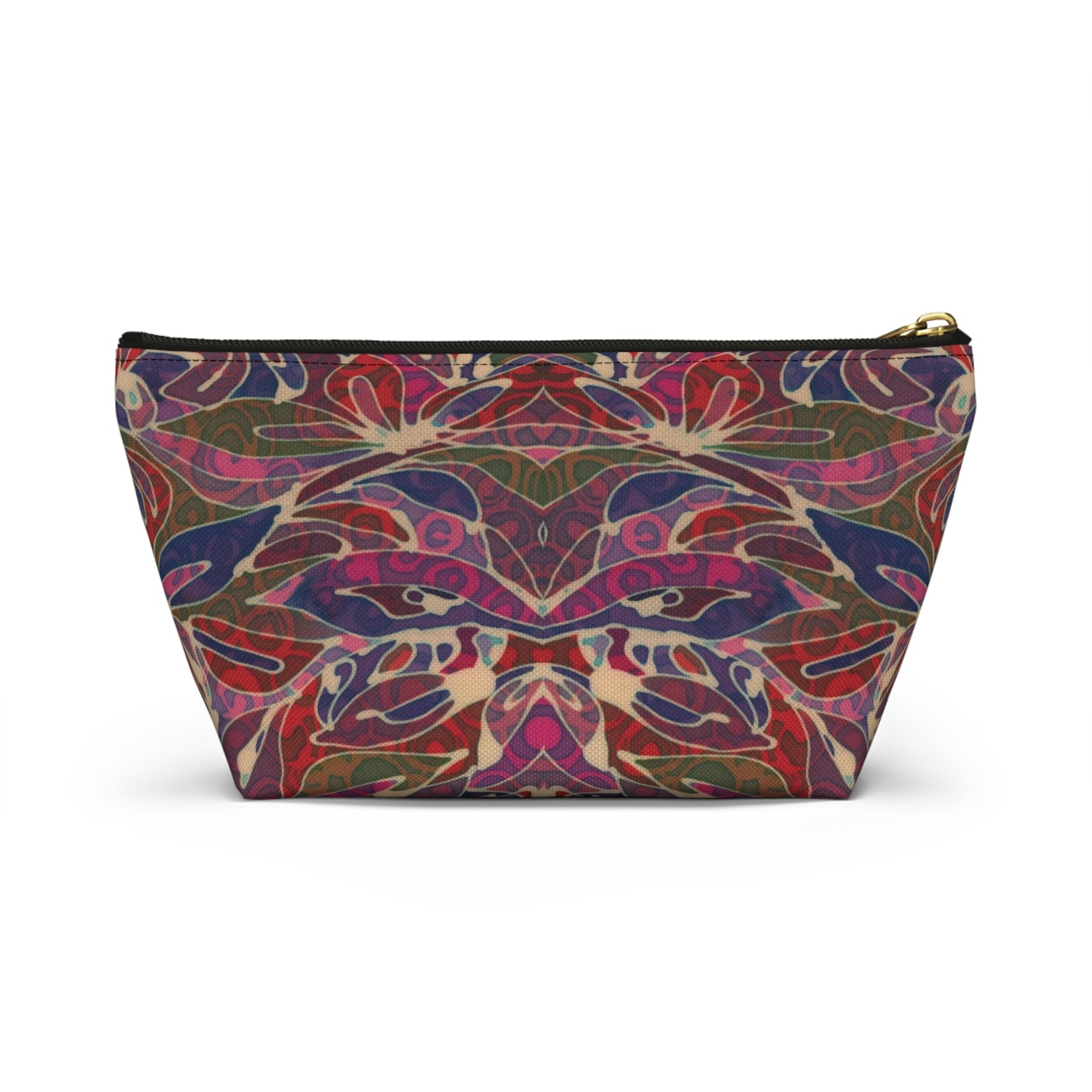 “Artful Carry: Brigg Evans Serti-Batik Pouches & Clutches” - Magenta Foliage