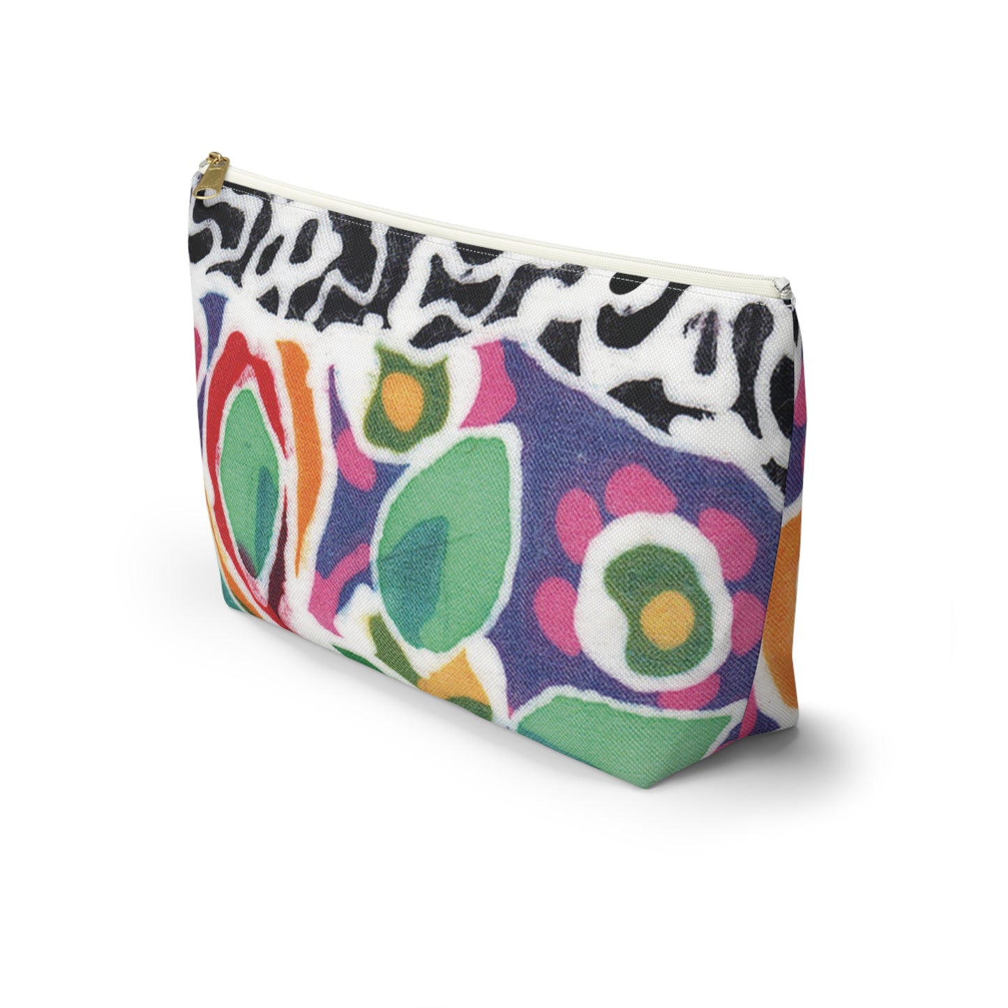 “Artful Carry: Brigg Evans Serti-Batik Pouches & Clutches” - Swirl Flower