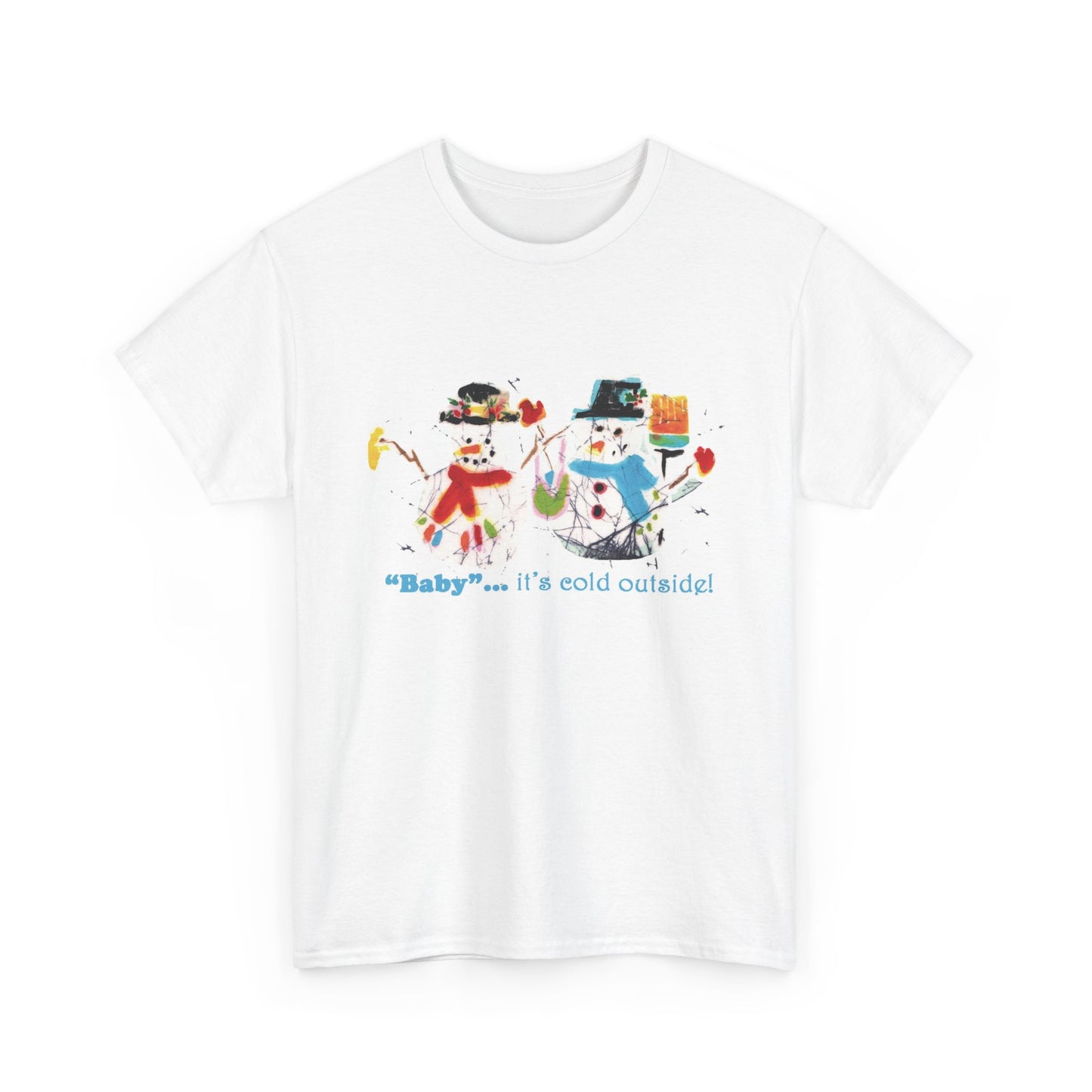 “Baby, It’s Cold Outside! Heavyweight Short Sleeve Holiday Tee | Brigg Evans Design”