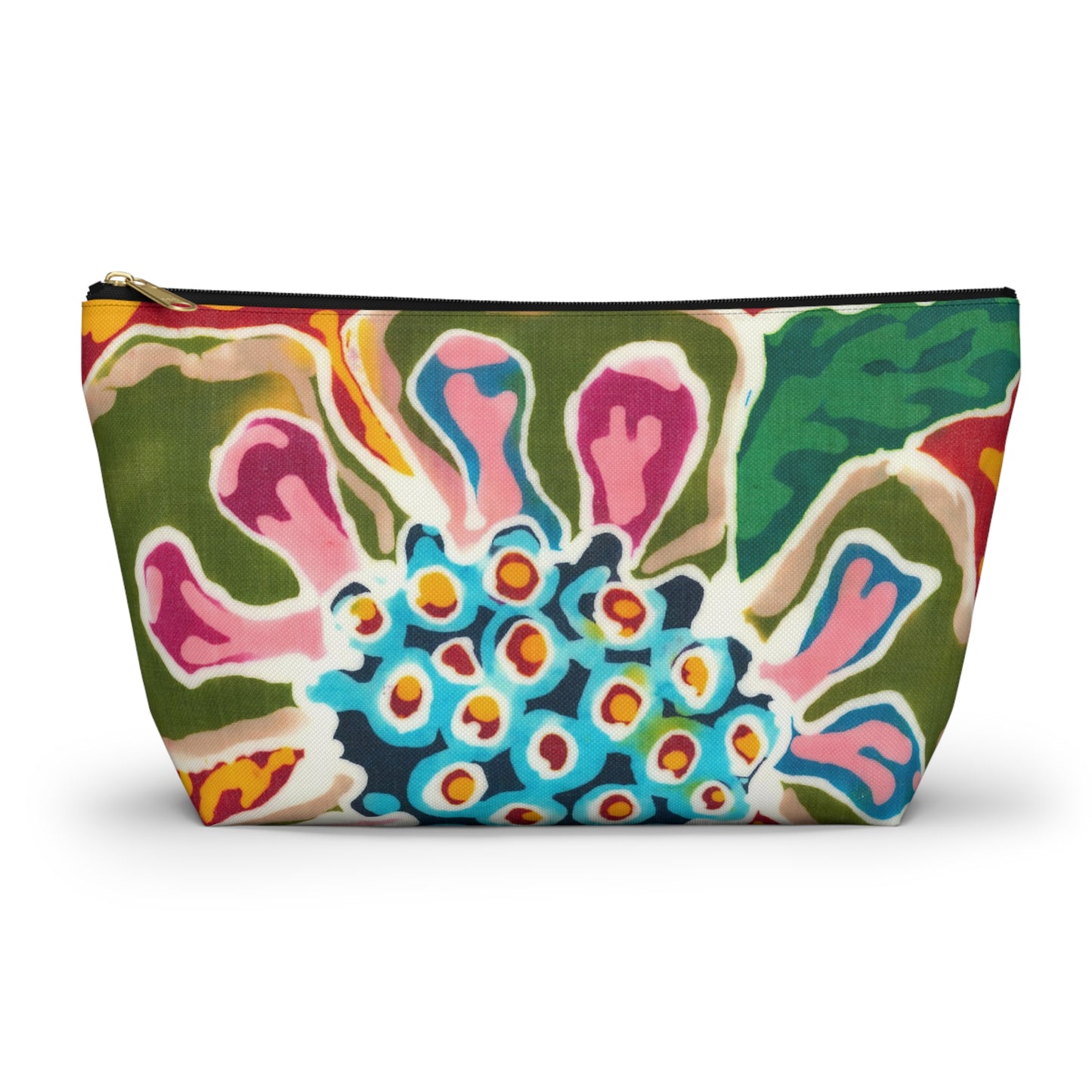 Brigg Evans Batik Design Brigg's Flower - Accessory Pouch w T-bottom
