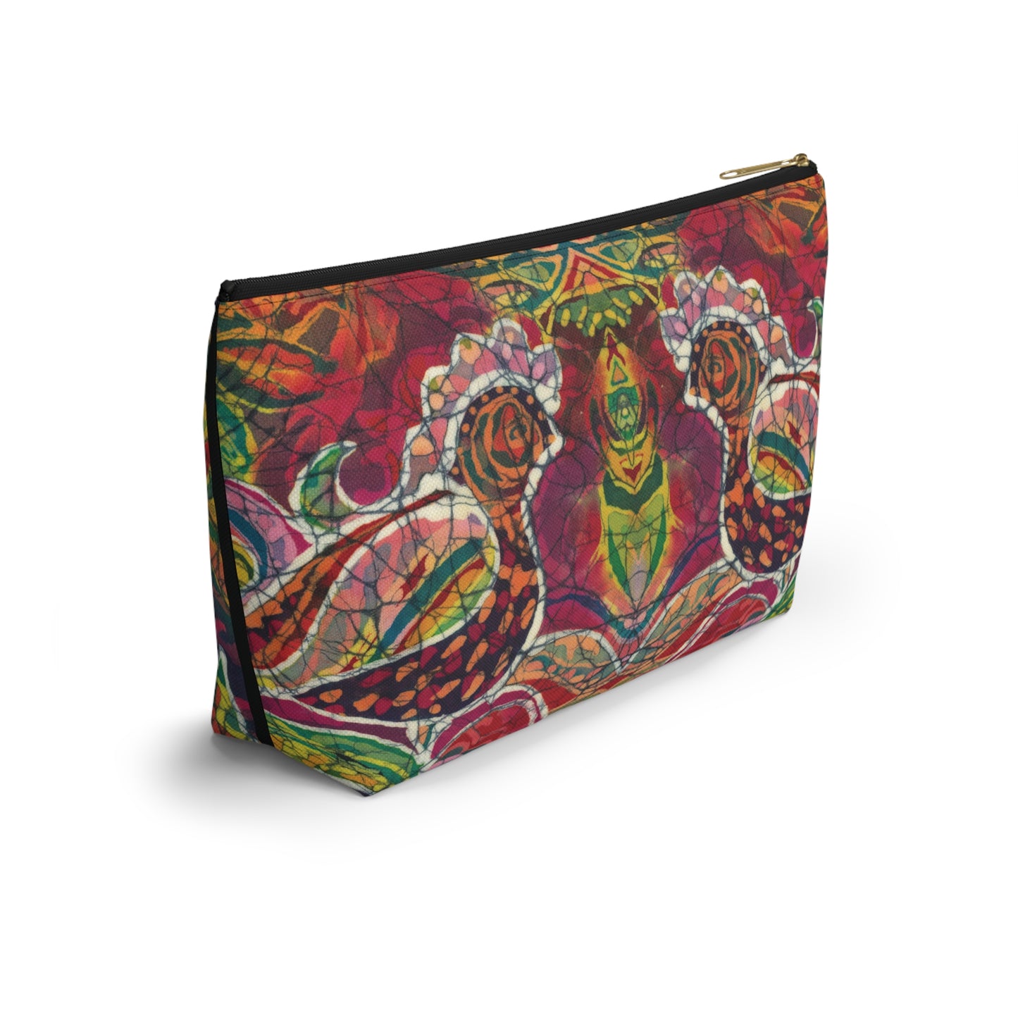 Brigg Evans Batik Design "Partridge"- Accessory Pouch w T-bottom