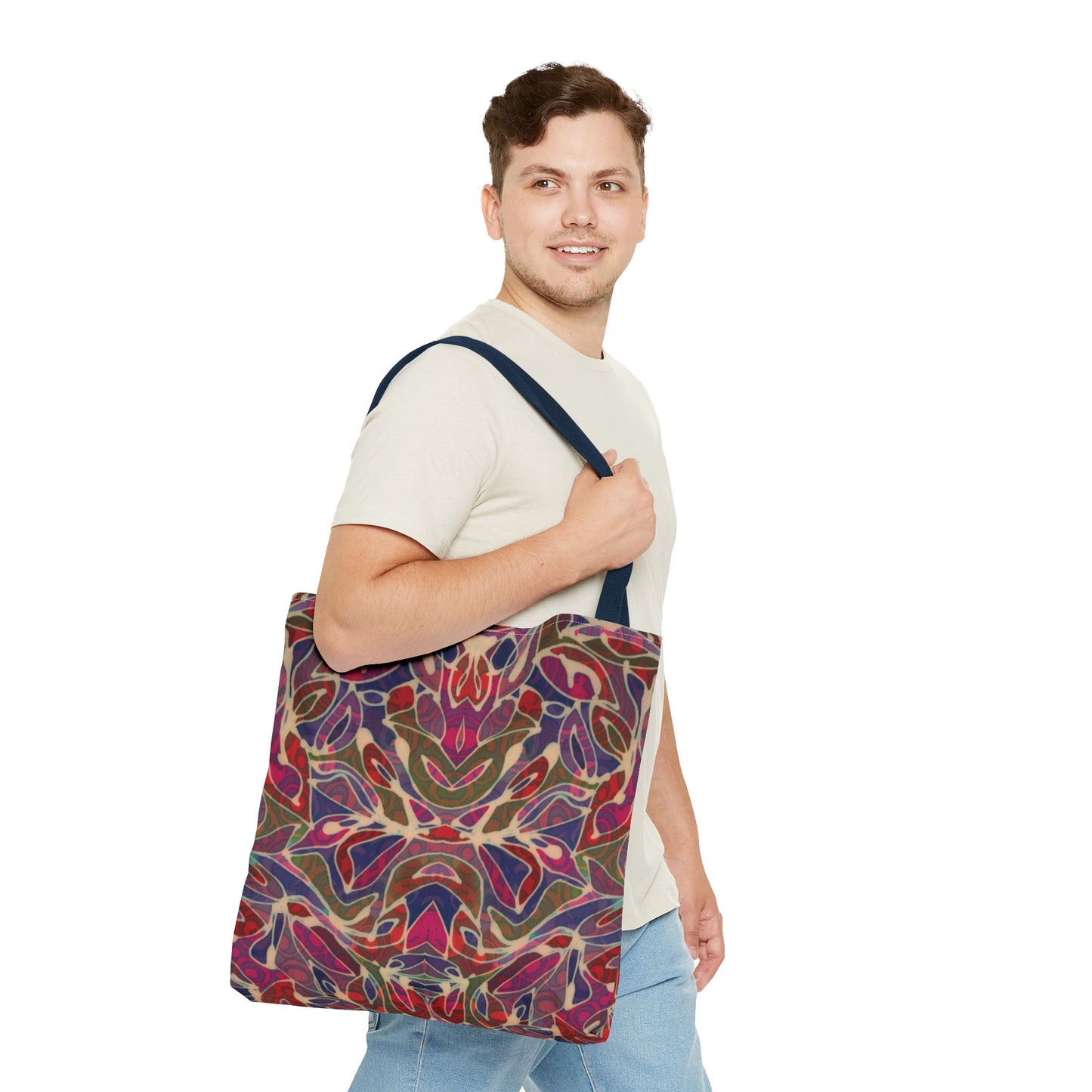 Brigg Evans Design - Tote Bags - Magenta Foliage