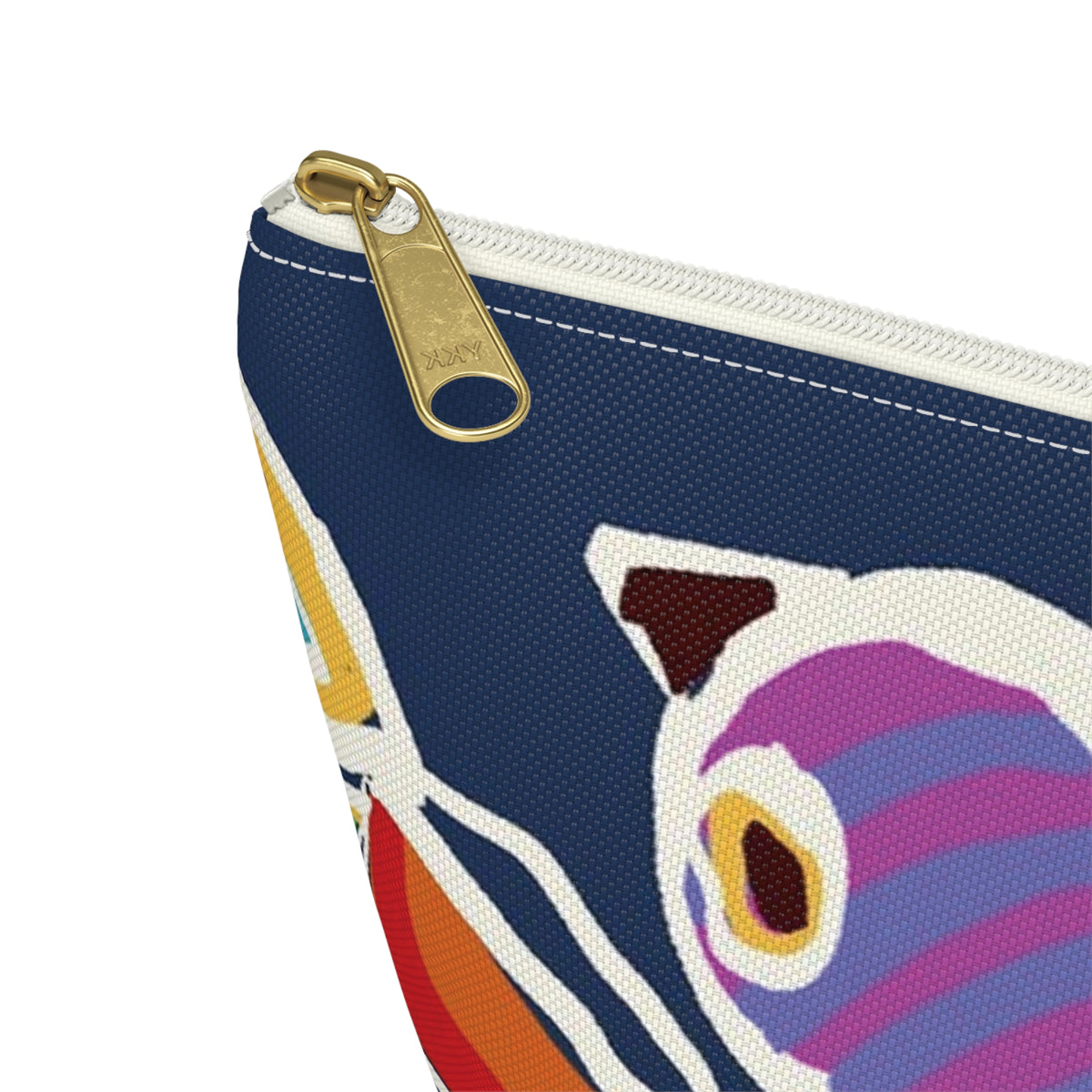 “Artful Carry: Brigg Evans Serti-Batik Pouches & Clutches” - Birdie Perching