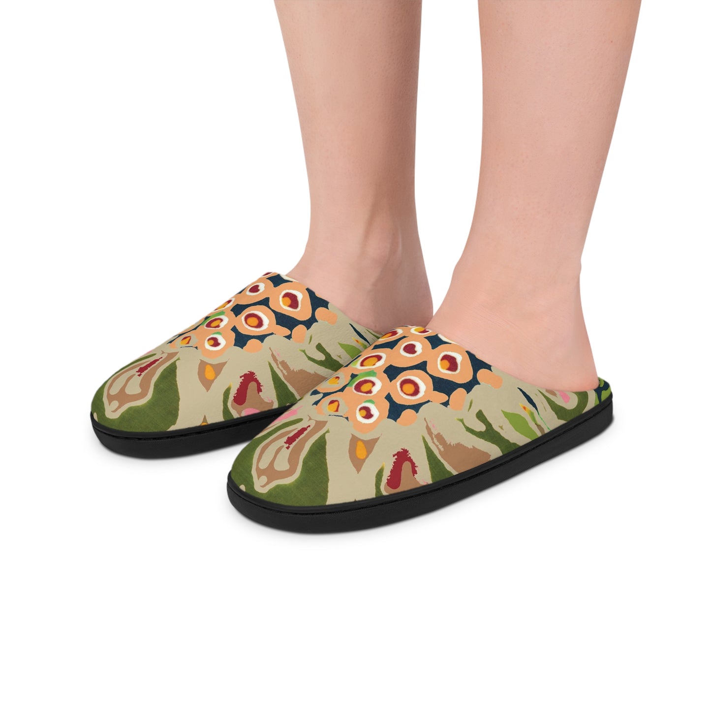 Brigg Evans Batik Design Slippers - Bloom