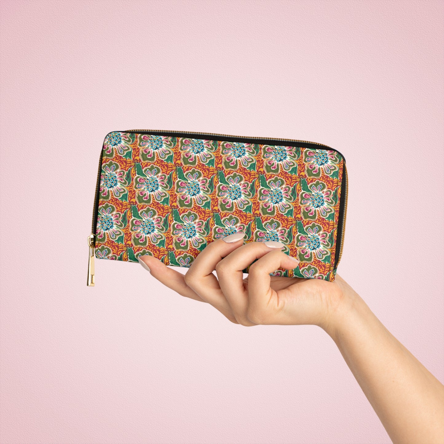 Briggs Flower Zipper Wallet by Brigg Evans Design