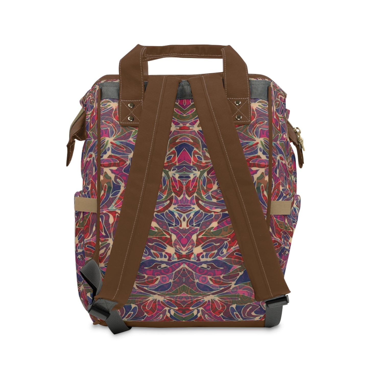 Multifunctional Backpack by Brigg Evans Design - Magenta Foliage