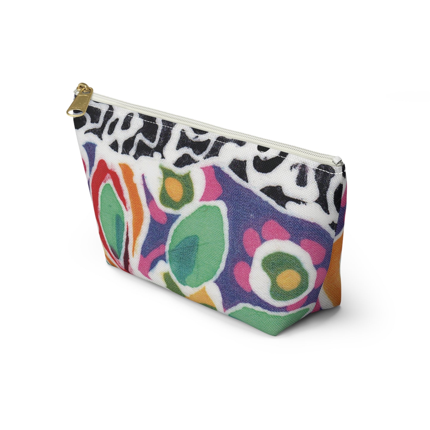 “Artful Carry: Brigg Evans Serti-Batik Pouches & Clutches” - Swirl Flower
