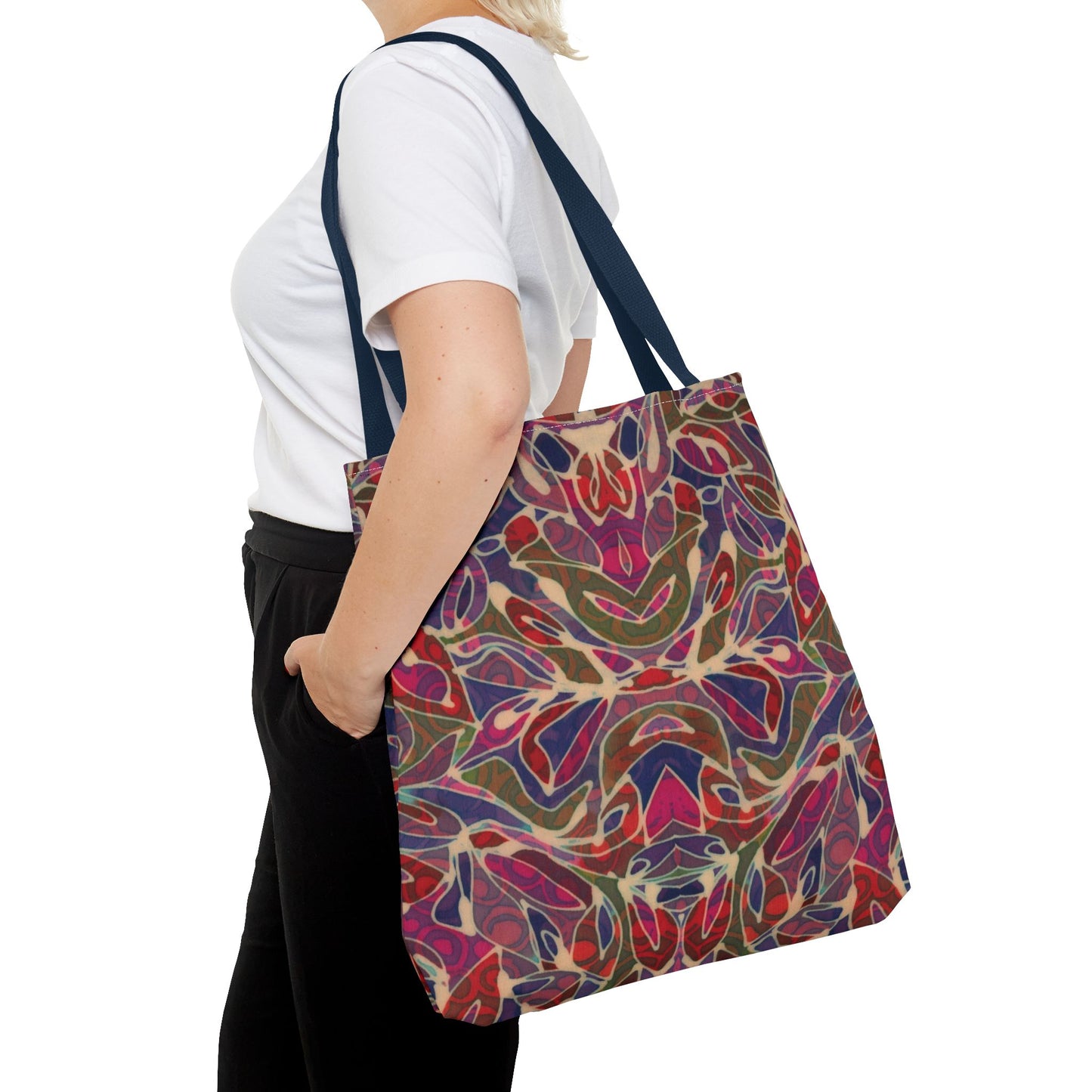 Brigg Evans Design - Tote Bags - Magenta Foliage