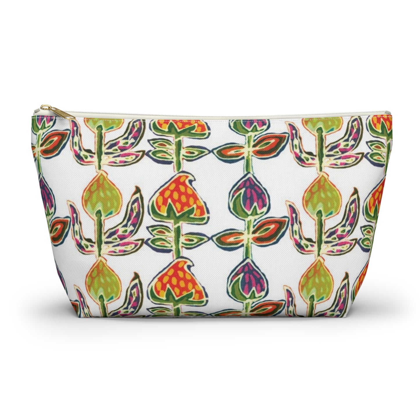 Brigg Evans Batik Tulips - Accessory Pouch w T-bottom