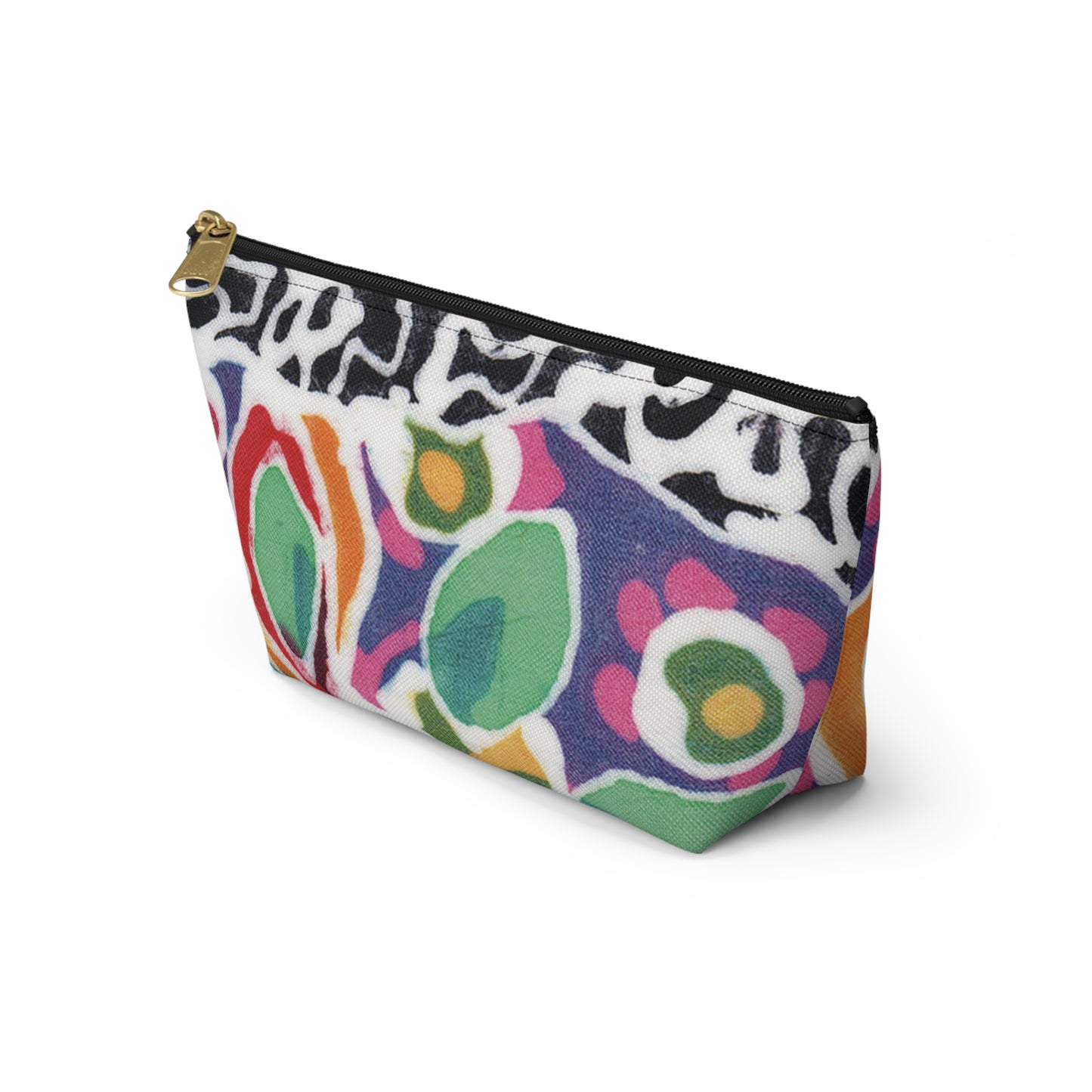 “Artful Carry: Brigg Evans Serti-Batik Pouches & Clutches” - Swirl Flower