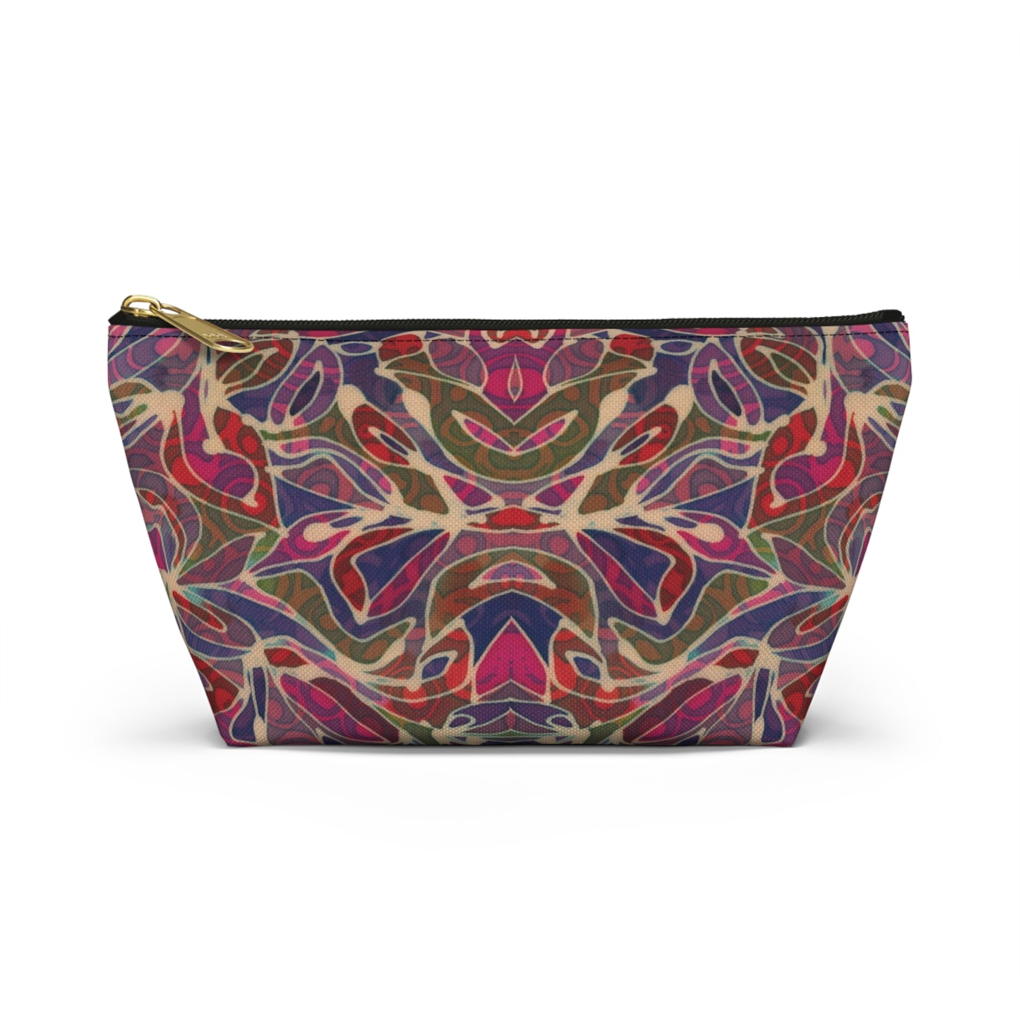 “Artful Carry: Brigg Evans Serti-Batik Pouches & Clutches” - Magenta Foliage