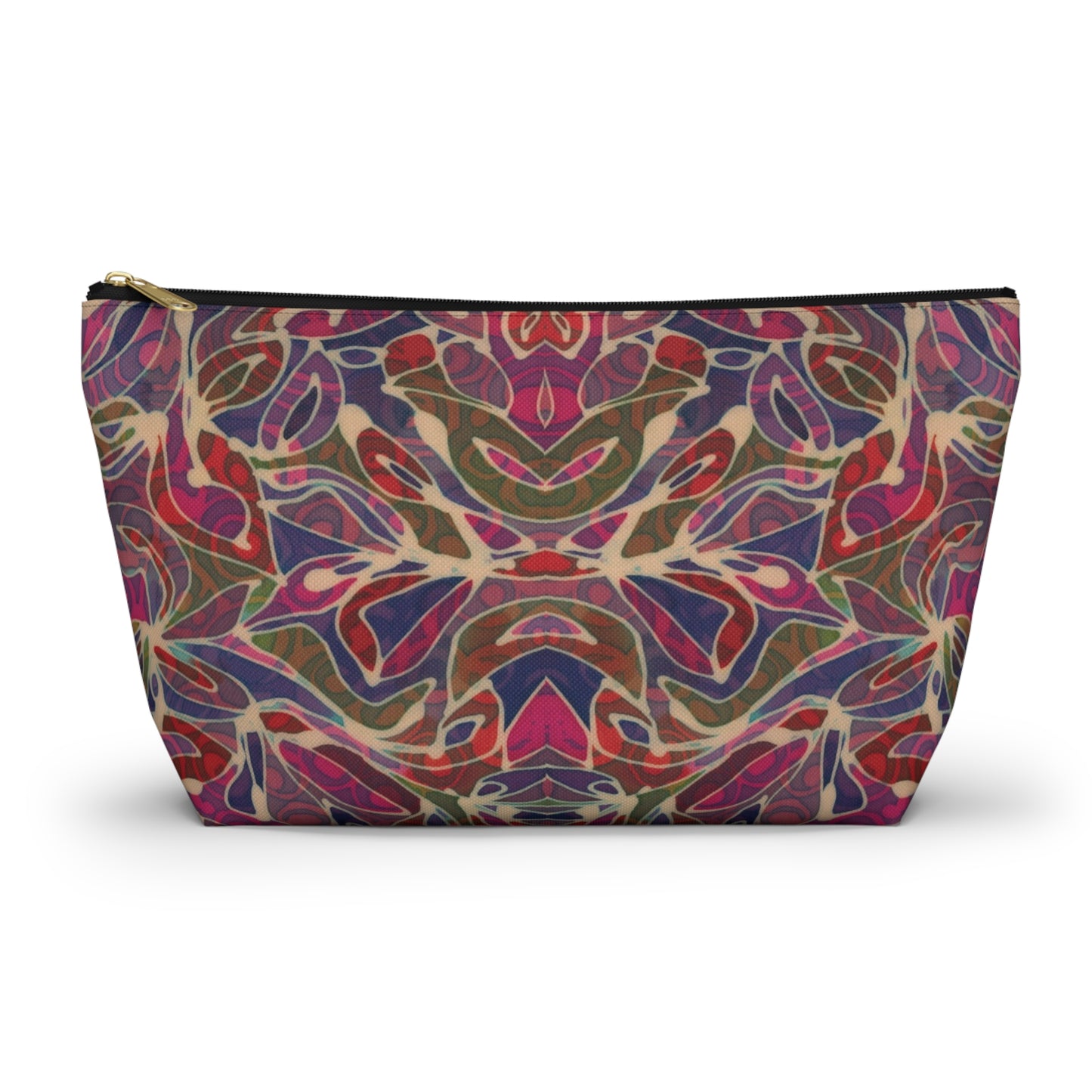 “Artful Carry: Brigg Evans Serti-Batik Pouches & Clutches” - Magenta Foliage