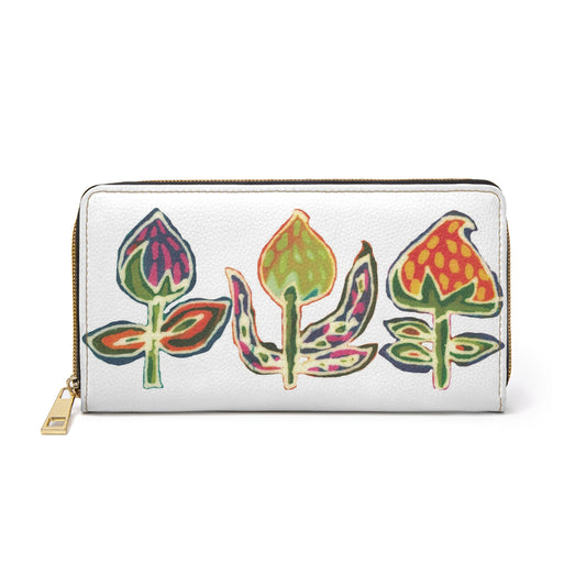 Tulips Zipper Wallet by Brigg Evans Design