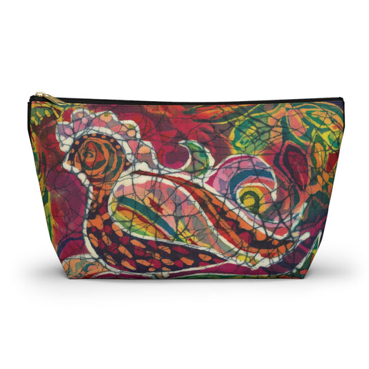 Brigg Evans Batik Design "Partridge"- Accessory Pouch w T-bottom