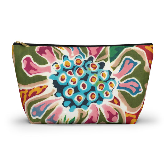“Artful Carry: Brigg Evans Serti-Batik Pouches & Clutches” - Brigg's Flower