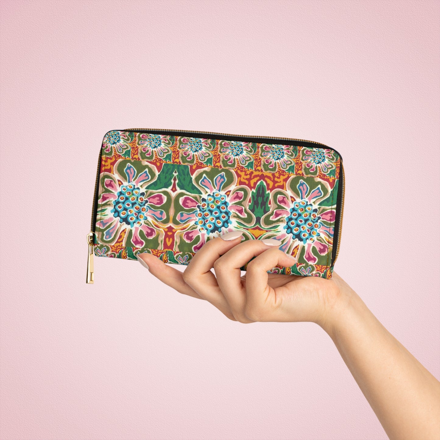 Briggs Flower Zipper Wallet by Brigg Evans Design