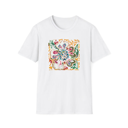 Brigg Evans Design Burnout Batik Design Tee - Brigg's Flower_Lgt Wgt
