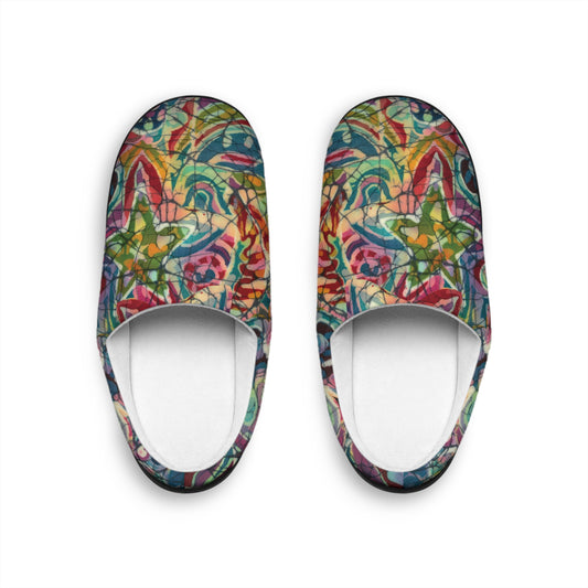 Brigg Evans Batik Design Slippers - Kaleidoscope