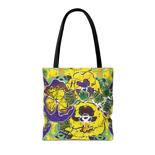 "Pansy Patch" by Brigg Evans Design - Tote Bag (AOP)