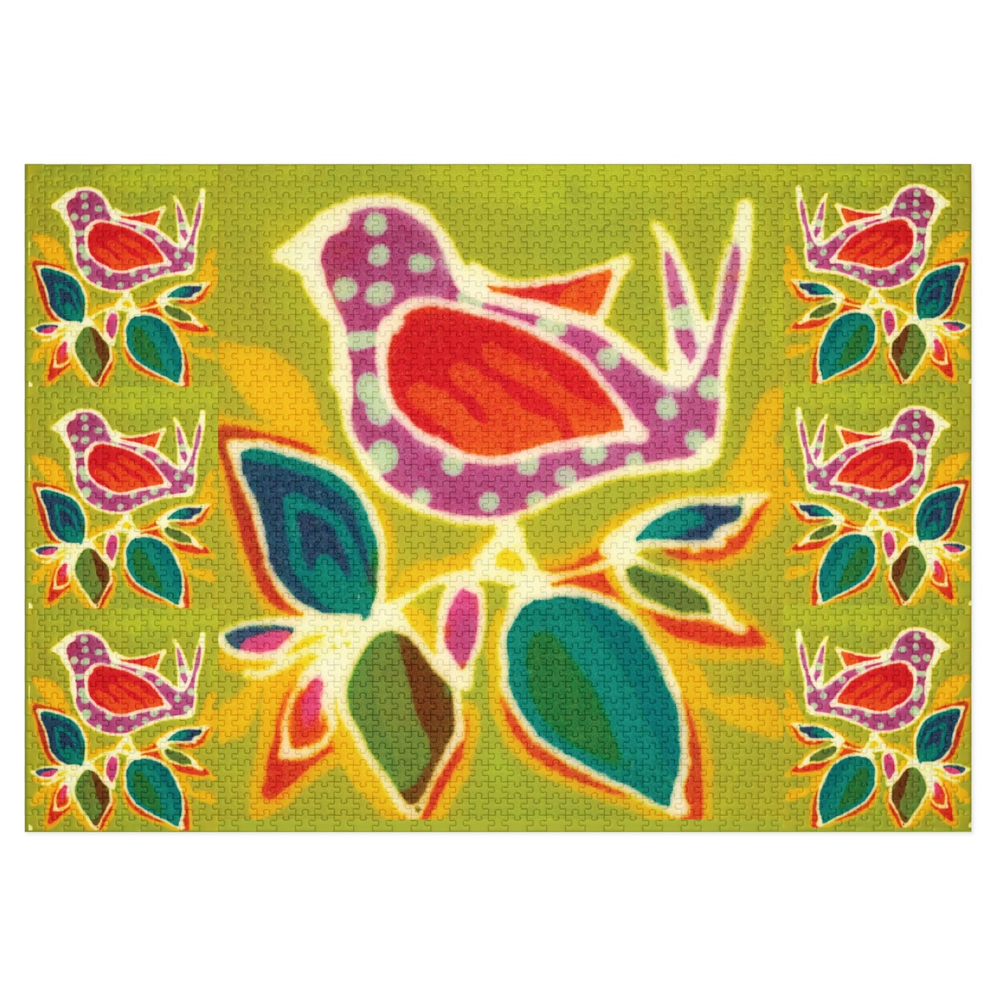 Pretty Birds 2000 pcs Jigsaw Puzzle with Tin