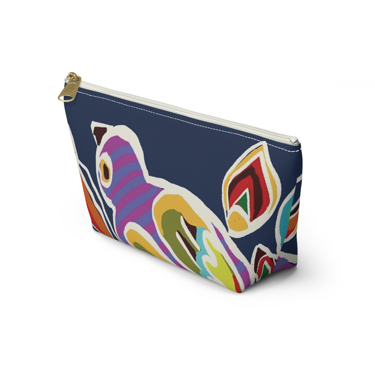“Artful Carry: Brigg Evans Serti-Batik Pouches & Clutches” - Birdie Perching