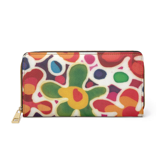 Flower Patch Zipper Wallet by Brigg Evans Design