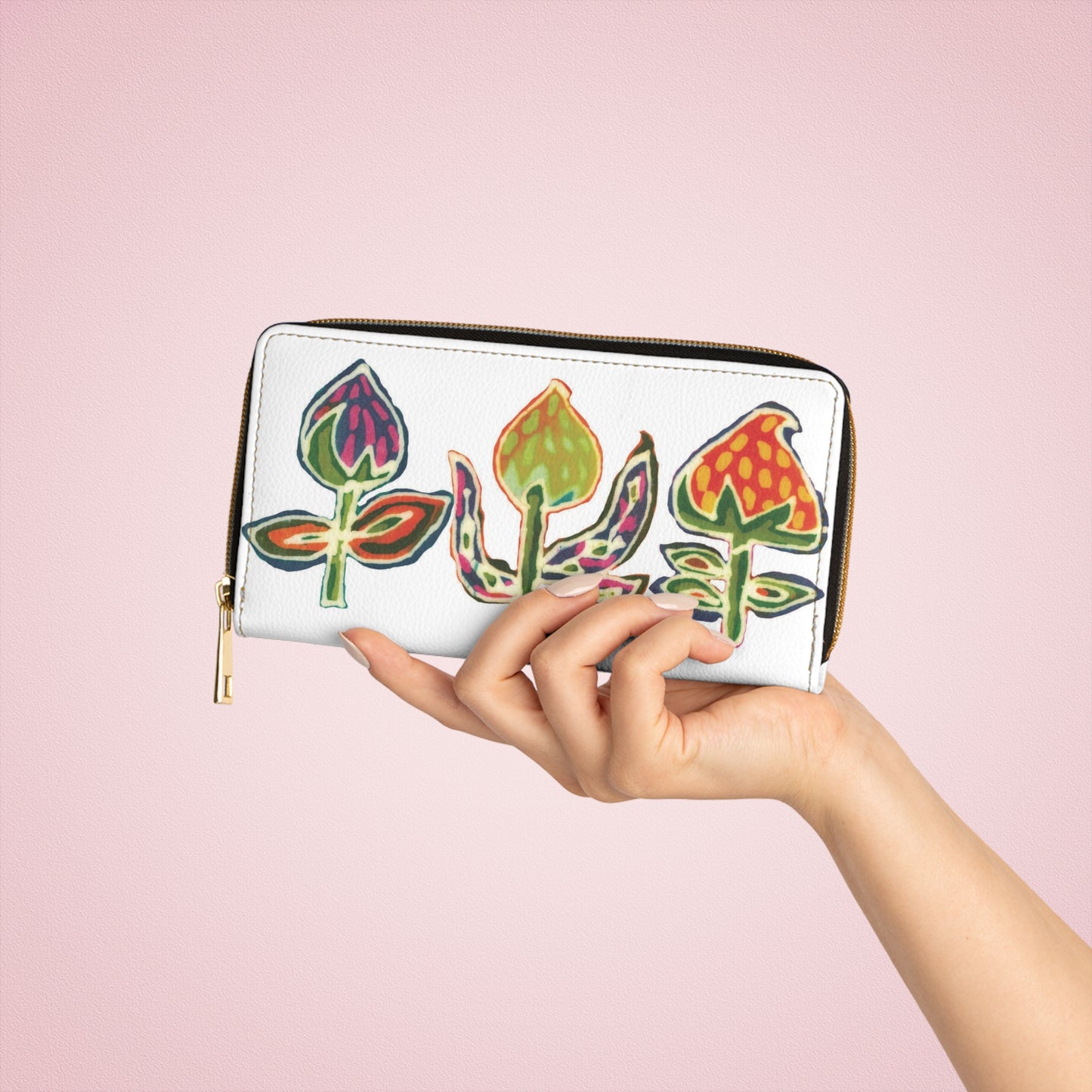 Tulips Zipper Wallet by Brigg Evans Design